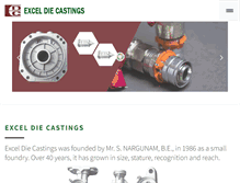 Tablet Screenshot of exceldiecastings.com